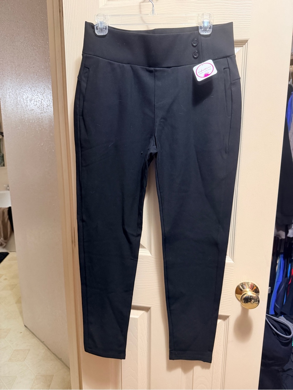 Conceited L Black Pull-On Stretch Pants NWT | Sleek Workwear